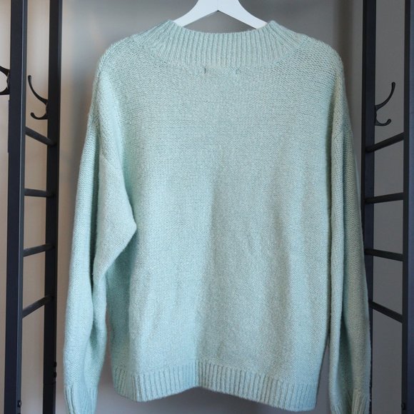 Joe Fresh Mint green crew neck medium sweater - Picture 2 of 2